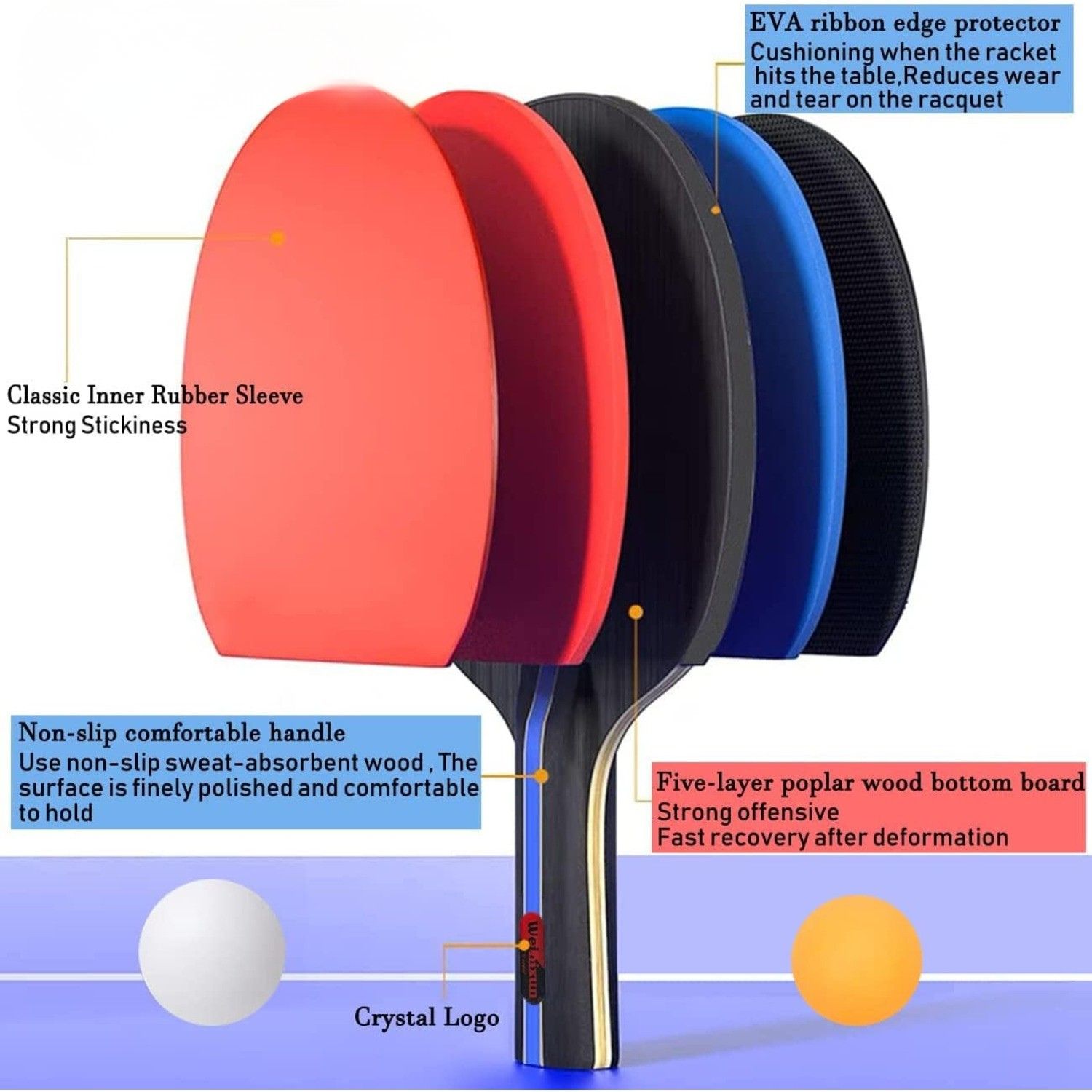 best table tennis paddles
