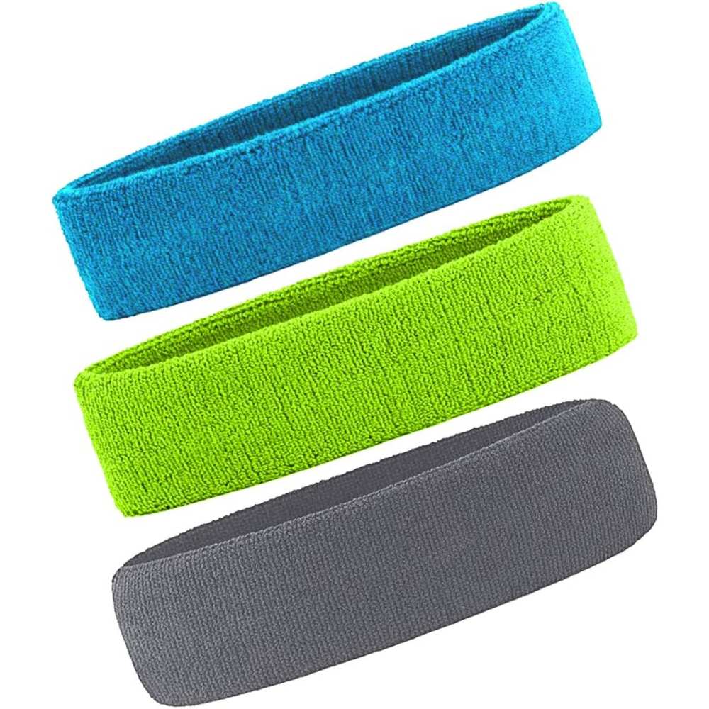Sports Headbands, Grey, Lake Blue, Purple: image 3